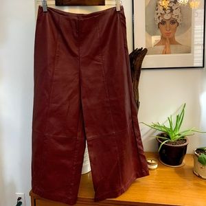 Showstopping Faux Leather Culottes